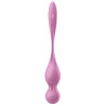 Satisfyer Boules de Geisha Vibrantes Connectées Love Birds 1 9 x 3cm Rose